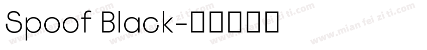 Spoof Black字体转换